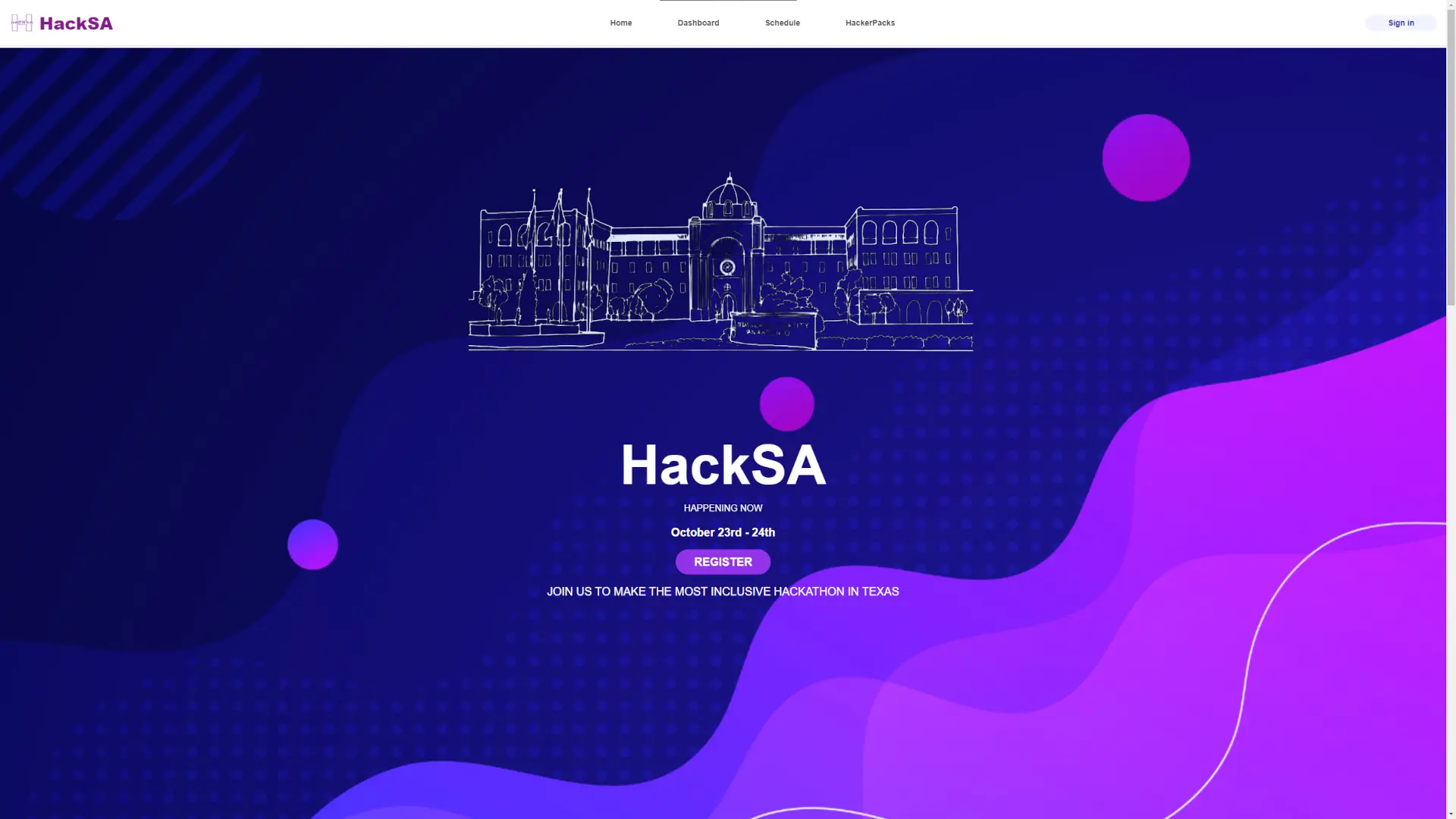 Project feature image for HackSA.